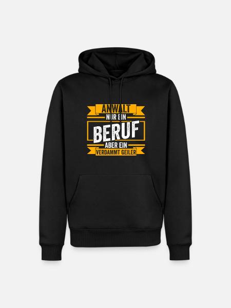 Jurist Anwalt - Männer Premium Bio Hoodie - Schwarz