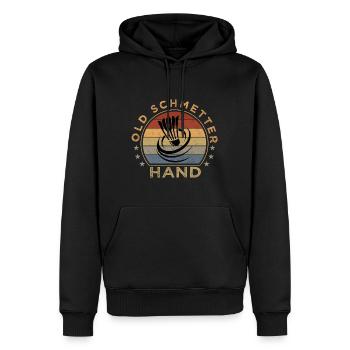 tennis, joueur, conception, joueurs, - Sweat à capuche Premium bio Homme - noir - Devant - Nico (187cm)