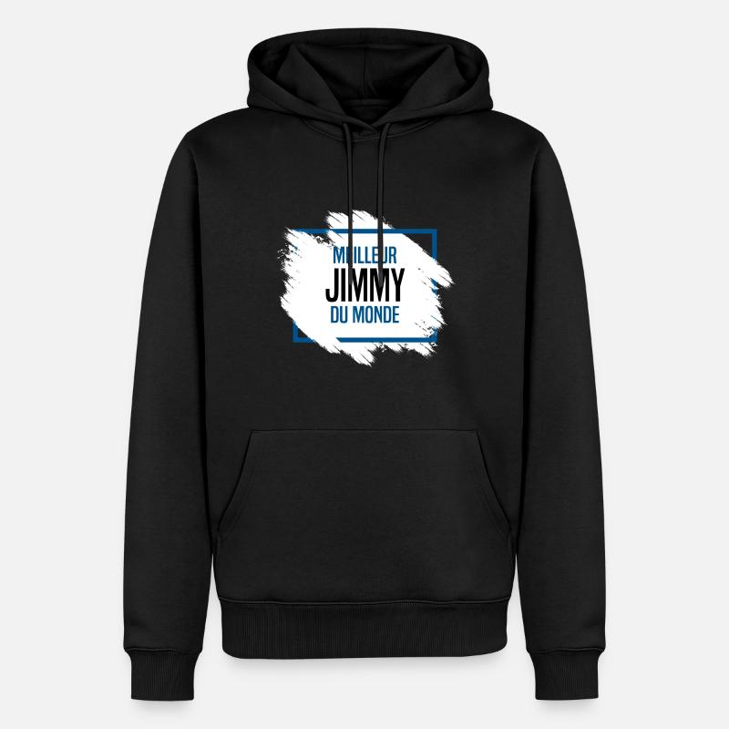 Jimmy - Sweat à capuche Premium bio Homme - noir