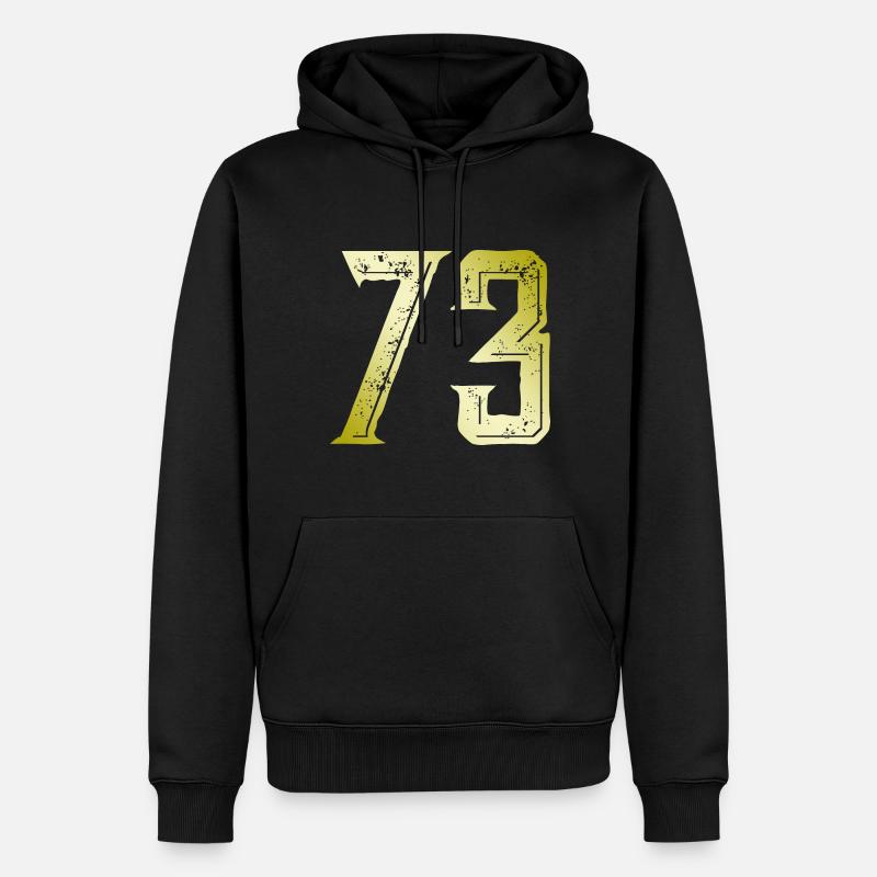 Symbole numérique 73 - Sweat à capuche Premium bio Homme - noir