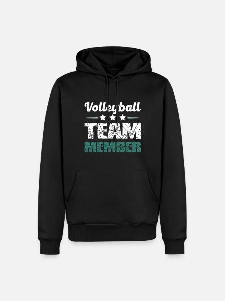 Volleyball Team - Men’s Premium Organic Hoodie - black
