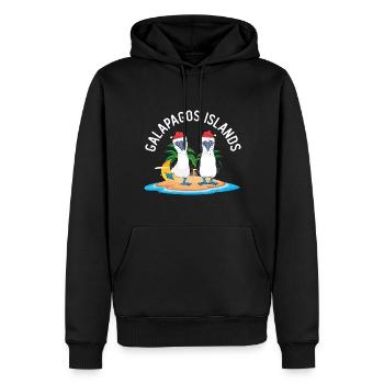 Galapagos Inseln Blaufußtölpel Weihnachten - Männer Premium Bio Hoodie - Schwarz - Vorne - Nico (187cm)
