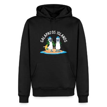 Galapagosinseln Blaufußtölpel Weihnachten - Männer Premium Bio Hoodie - Schwarz - Vorne - Nico (187cm)