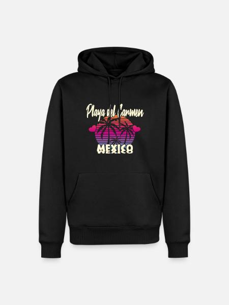 Playa Del Carmen Mexico - Men’s Premium Organic Hoodie - black
