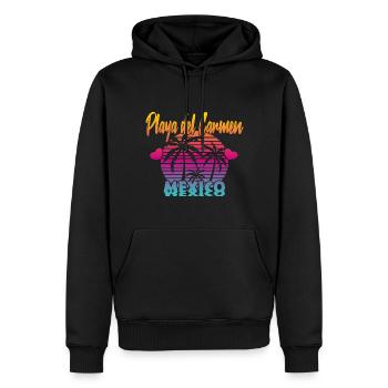 Playa Del Carmen Mexico - Männer Premium Bio Hoodie - Schwarz - Vorne - Nico (187cm)