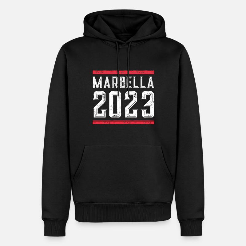 Marbella 2023 - Sweat à capuche Premium bio Homme - noir