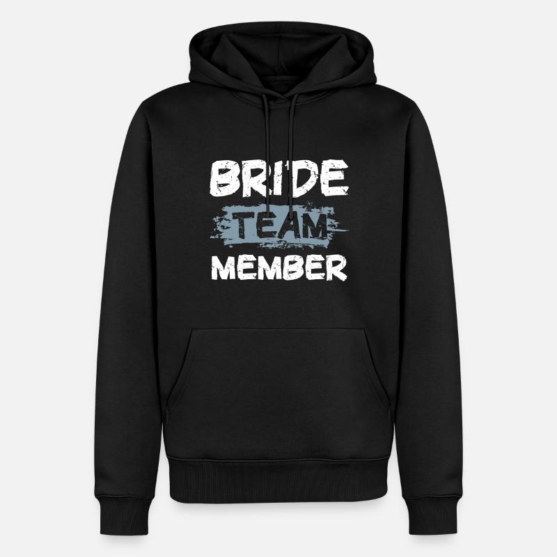 Bride Team - Männer Premium Bio Hoodie - Schwarz