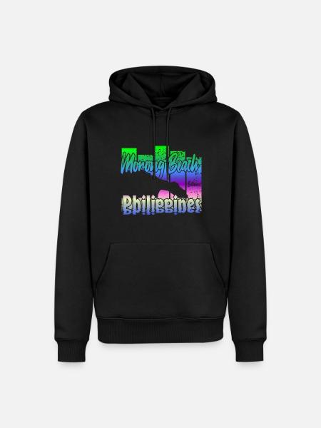 Morong Beach Philippines - Männer Premium Bio Hoodie - Schwarz