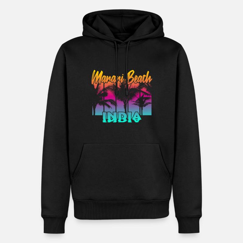 Marari Beach Inde - Sweat à capuche Premium bio Homme - noir