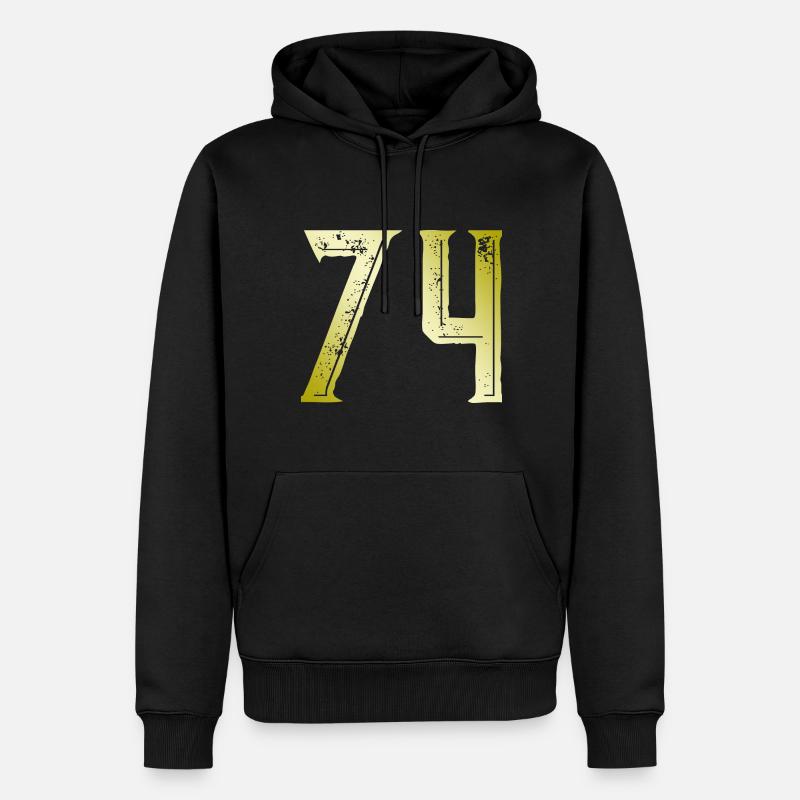 Symbole numérique 74 - Sweat à capuche Premium bio Homme - noir