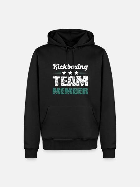 Kickboxing Team - Männer Premium Bio Hoodie - Schwarz