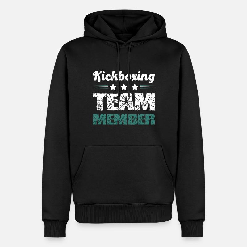 Kickboxing Team - Männer Premium Bio Hoodie - Schwarz