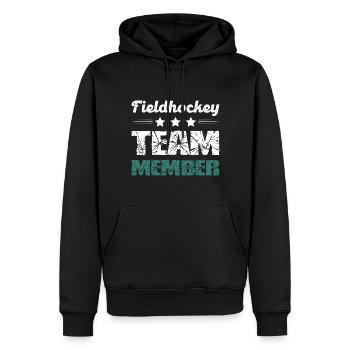 Fieldhockey Team - Männer Premium Bio Hoodie - Schwarz - Vorne - Nico (187cm)