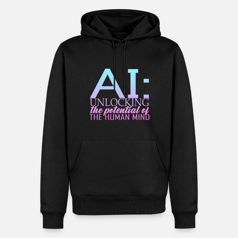 Künstliche Intelligenz Deep Learning - Männer Premium Bio Hoodie - Schwarz