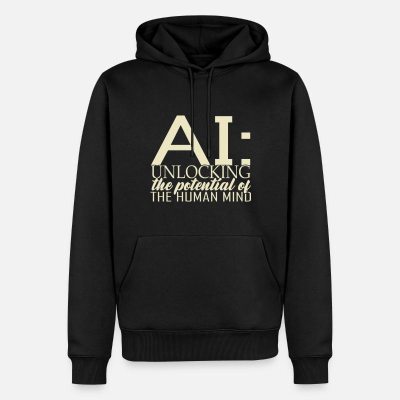 Intelligence artificielle Deep Learning - Sweat à capuche Premium bio Homme - noir