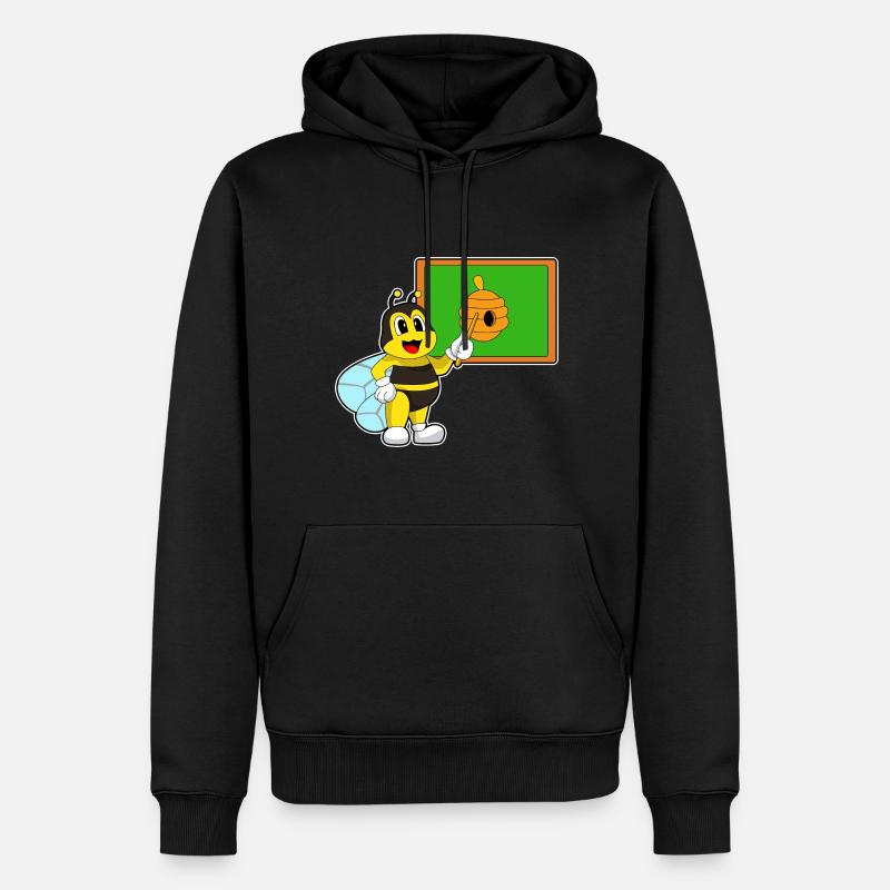 Biene Lehrer Pointer Bienennest - Männer Premium Bio Hoodie - Schwarz