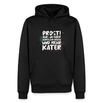 Neujahr Feuerwerk Silvester - Männer Premium Bio Hoodie - Schwarz - Vorne - Nico (187cm)