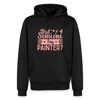 House Painter Dad Unique Gifts - Men’s Premium Organic Hoodie - black - Front - Nico (187cm)