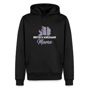 Britisch Kurzhaar Katze - Männer Premium Bio Hoodie - Schwarz - Vorne - Nico (187cm)