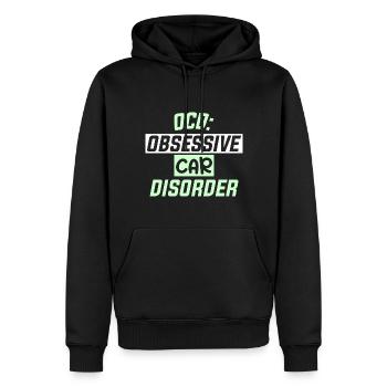 TOC - Sweat à capuche Premium bio Homme - noir - Devant - Nico (187cm)