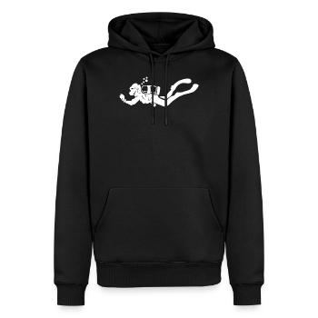 Taucher Sport Hobby - Männer Premium Bio Hoodie - Schwarz - Vorne - Nico (187cm)