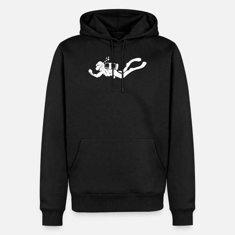 Plongée Sport Hobby - Sweat à capuche Premium bio Homme - noir