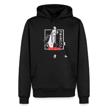 anime gamer sad girl japan bad senpai egirl manga - Männer Premium Bio Hoodie - Schwarz - Vorne - Nico (187cm)