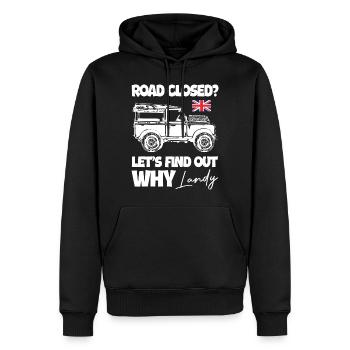 Let's Find Out Why Driving Landy - Men’s Premium Organic Hoodie - black - Front - Nico (187cm)