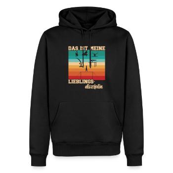 Bodenturnen Gymnastik Kunstturnen - Männer Premium Bio Hoodie - Schwarz - Vorne - Nico (187cm)