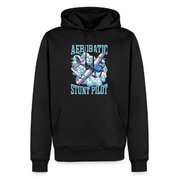 Aerobatic Stunt Pilot Loves Aerobatic Maneuvers - Männer Premium Bio Hoodie - Schwarz - Vorne - Nico (187cm)