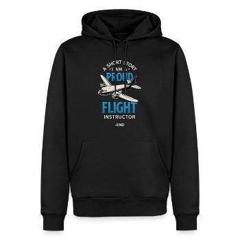 Flight Instructor A Short Story Flight Trainer - Männer Premium Bio Hoodie - Schwarz - Vorne - Nico (187cm)