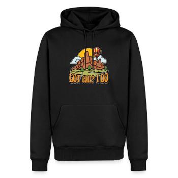 Hot Air Ballooning Got Air I Do Balloon Aircraft - Männer Premium Bio Hoodie - Schwarz - Vorne - Nico (187cm)