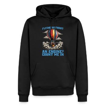 Hot Air Ballooning Flying Without An Aviation - Männer Premium Bio Hoodie - Schwarz - Vorne - Nico (187cm)