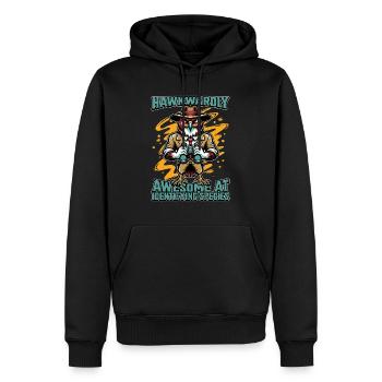 Ornithologie Hawkwardly Génial pour l’observation des oiseaux - Sweat à capuche Premium bio Homme - noir - Devant - Nico (187cm)