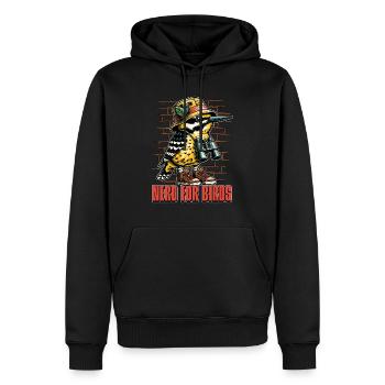 Ornithologie Nerd Pour Oiseaux Zoologiste Ornithologue - Sweat à capuche Premium bio Homme - noir - Devant - Nico (187cm)