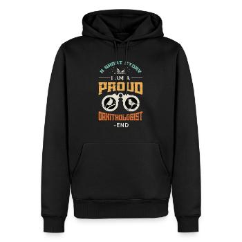 Ornithologist A Short Story I Am A Bird Watcher - Männer Premium Bio Hoodie - Schwarz - Vorne - Nico (187cm)