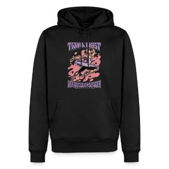 Ballet Twirl First Ask Questions Later Dance Sport - Männer Premium Bio Hoodie - Schwarz - Vorne - Nico (187cm)