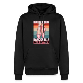 Le ballet derrière chaque danseur se cache un passionné de ballet - Sweat à capuche Premium bio Homme - noir - Devant - Nico (187cm)