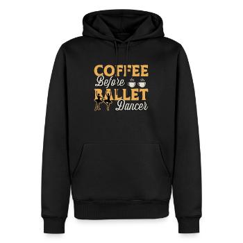 Ballet Dancer Coffee Dance Sport Coffee Lover - Men’s Premium Organic Hoodie - black - Front - Nico (187cm)