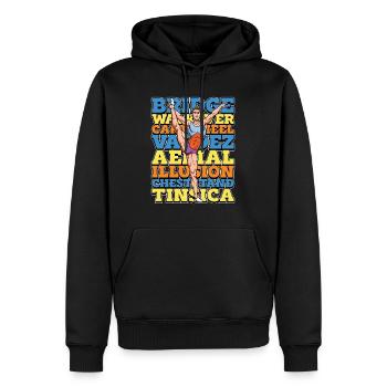 Acro Danse Pont Walkover Roue Gymnastique - Sweat à capuche Premium bio Homme - noir - Devant - Nico (187cm)