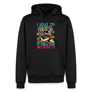 Acro Dance I Love To Dance Because Dancing Lover - Männer Premium Bio Hoodie - Schwarz - Vorne - Nico (187cm)