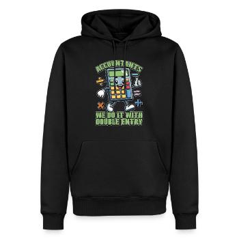 Accounting Accountants We Do It With Data Analysis - Men’s Premium Organic Hoodie - black - Front - Nico (187cm)