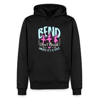Dance Teacher Bend Don't Break Unless It's Dancing - Männer Premium Bio Hoodie - Schwarz - Vorne - Nico (187cm)
