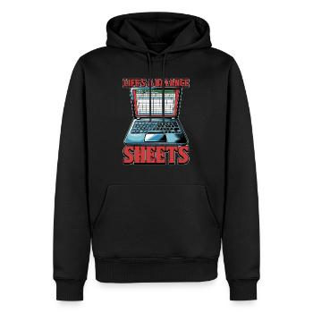 Accounting Life's A Balance Sheet Data Analysis - Männer Premium Bio Hoodie - Schwarz - Vorne - Nico (187cm)