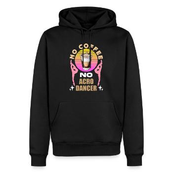 Acro Dancer No Coffee No Gymnastics Coffee Lover - Männer Premium Bio Hoodie - Schwarz - Vorne - Nico (187cm)