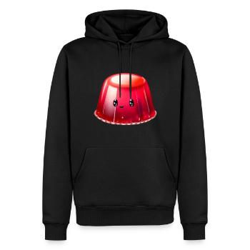 Kawaii Pudding - Men’s Premium Organic Hoodie - black - Front - Nico (187cm)