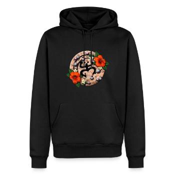 Puerto Rico Coqui Taino Boricua Frosch - Männer Premium Bio Hoodie - Schwarz - Vorne - Nico (187cm)