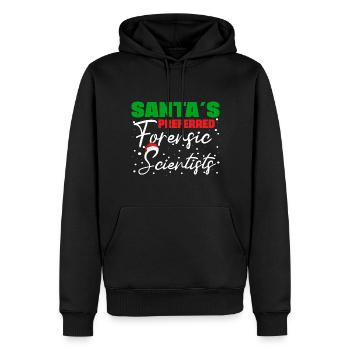 Santa`s Preferred Forensic Psychologist Gift Idea - Männer Premium Bio Hoodie - Schwarz - Vorne - Nico (187cm)