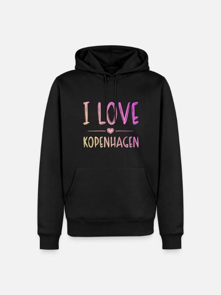 I Love Copenhagen - Men’s Premium Organic Hoodie - black