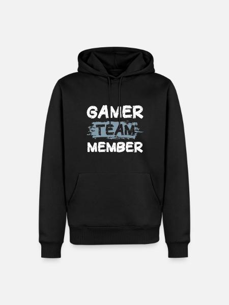 L’équipe des joueurs - Sweat à capuche Premium bio Homme - noir